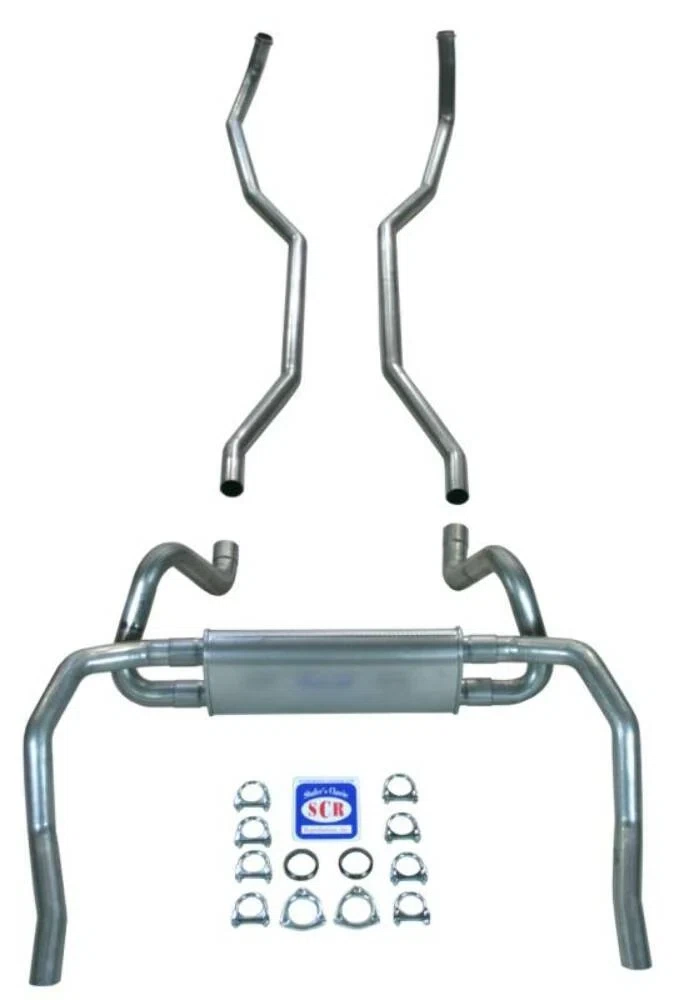 Fits 1967 - 1969 Camaro 2-1_2_ Exhaust System with Big Block 2-1_2_ Cast Iron Manifolds 23014